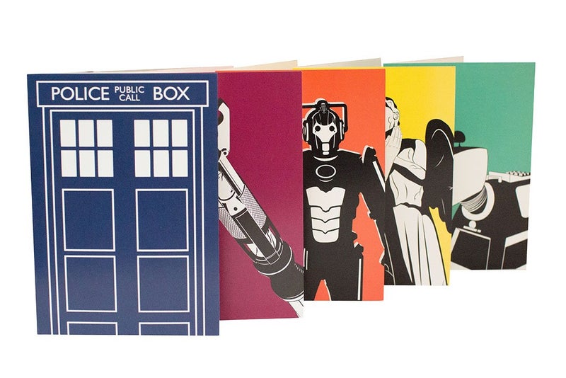 BBC Worldwide Doctor Who Greeting Card - Assorted Colours (Pack of 5)